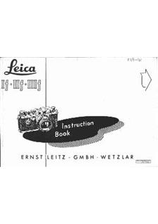 Leica 3 f manual. Camera Instructions.